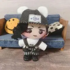 10cm ぬい 服 ブラックデニムな白くまさんセット