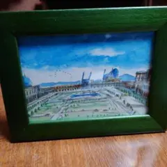 榎本孝明 水彩画 ポストカードフレーム