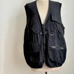 SpRay PREMIUMスプレイプレミアムブラックカジュアルベストフィッシング
