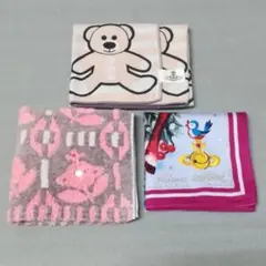 ヴィヴィアンウエストウッド タオル ハンカチ 花柄 バンビ クリスマス くま