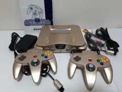 ニンテンドー64 ゴールド本体 コントローラー おまけ付き