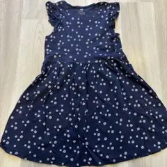 H&M オーガニックコットン 花柄ワンピース 134/140
