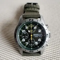 SEIKO クロノグラフ グリーン文字盤 アーミー系 7T92-0DX0 稼働 2025年最新】SEIKO 7T92 0DX0の人気アイテム - メルカリ