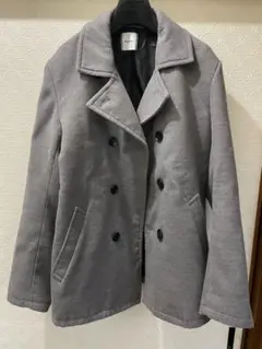 BROWNY グレー ダブルブレスト チェスターコート Lサイズ