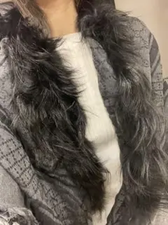 GUCCI ファー付きショール