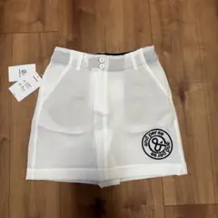 アンパスィ　シアサッカー　スカート　春夏　ホワイト　サイズS 新品タグ付き