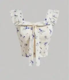 SHEIN フローラル柄ラッフルトリムタンクトップ