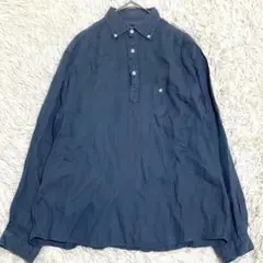【美品✨】サンシャインクラウド リネン100% BD 長袖 カプリシャツ M相当