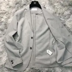 極美品 INHERIT シアサッカー サマージャケット ストレッチ 家庭洗濯可能