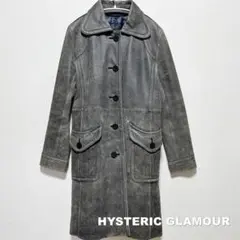 【HYSTERIC GLAMOUR】牛革 キルティングライナー レザーコート