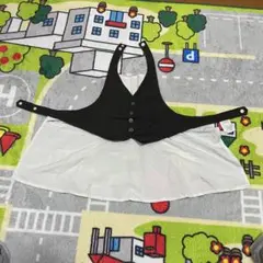 MARLMARL マールマール エプロン 男の子 ブラック スーツ風