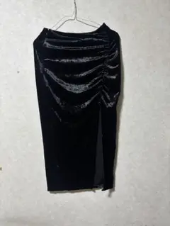 ベロアスカート　スリット　ZARA
