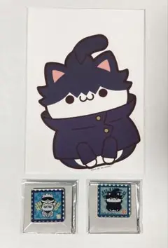 呪術廻戦　MEGA CAT 呪術ニャンコ　五条悟&七海建人　伏黒恵　ステッカー