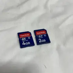 SanDisk SDカード 4GBと2GBセット