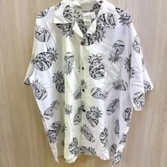 Makani マカニ　アロハシャツ　開襟シャツ　パイナップル柄　大きいサイズ