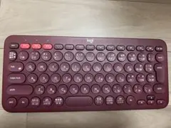 Logi Bluetooth キーボード 英語配列 レッド