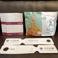 カタール航空 アメニティラゲッジタグ ステッカー 非売品
