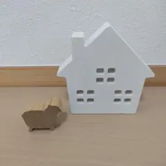 北欧雑貨　木製　家　羊　セット