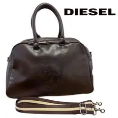 【希少】DIESEL レザー 2wayボストンバッグ BRAVE MAN