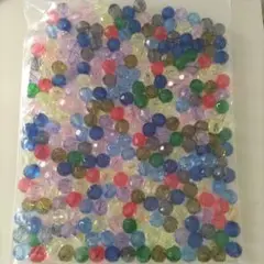 No.84 アクリルビーズ 多面カット ラウンド 12mm【250g 約280個