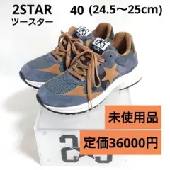 未使用品 2STAR ツースター メッシュ×スエードスニーカー 40 国内正規品