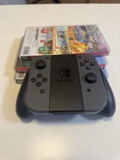 Switch 純正ジョイコン 動作確認済み グリップ付き