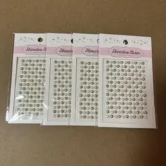 ラインストーン　シール　4枚セット