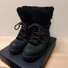 UGG ブーツ フレーザー FRASER 黒 ボア ブラック 防水加工レザー