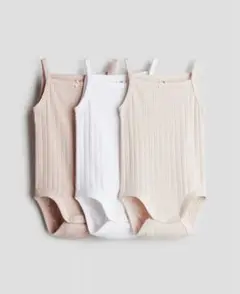 【らーちゃん様】H&M ノースリーブボディスーツ 3枚セット 85cm