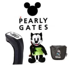 新品未使用★パーリーゲイツ ドライバー用ミッキー ブラックPEARLYGATES パーリーゲイツ ミッキー ヘッドカバー ドライバー用 ディズニー