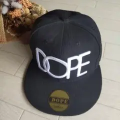 DOPE スナップバックキャップ ブラック1度着用 美品 格安♪