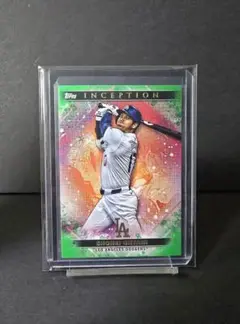 大谷翔平 topps Inception グリーンパラレル ドジャース