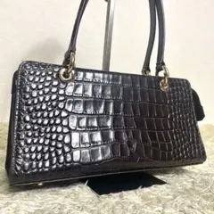 ✨ほぼ新品✨ファルチ ニューヨーク クロコダイル シャイニング ハンドバッグ