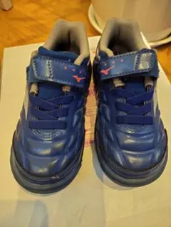 Mizuno 青 16cm トレーニングシューズ ストラップ付き