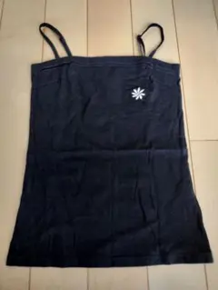 【Hula Lehua】ティアレ刺繍 チューブトップ M 黒