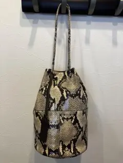 【美品】MARCO MASI　パイソン柄ショルダーバック