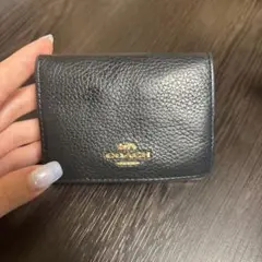 COACH 三つ折り財布ブラック