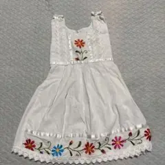 古着　kids エプロン　ワンピース