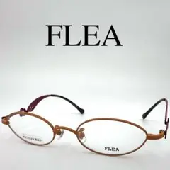 FLEA フリー メガネ 度なし F-601 オーバル フルリム ケース付き