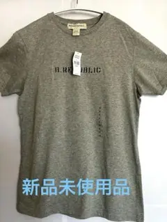 バナナリパブリック　ロゴ　Tシャツ　タグ付き未使用品　グレー　S