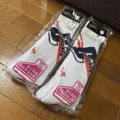 【新品】デサント靴下 柄違い2足組ハイソックス WHT20-23柄違い2個セット