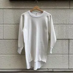 70s 80s USA古着 ヘインズ フラッグタグ サーマル L vintage