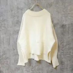 【美品】Ti.ALEFS 長袖ニットセーター トップス モックネック Sサイズ