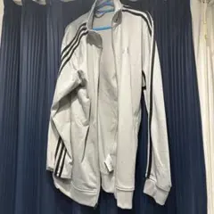 グレー ジップアップジャケット トレーニングウェア