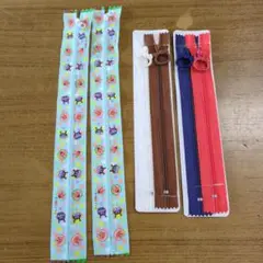 カラフルキャラクター柄ファスナーセット