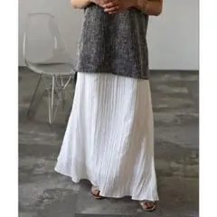 BONJOUR SAGAN　ワッシャープリーツロングスカート