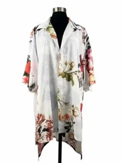 kiryuyrik 24SS フローラ柄 KAIKIN比翼シャツ L 極美品