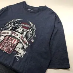 Bass Pro Shops アニマル タカ 半袖Tシャツ ネイビー メンズM