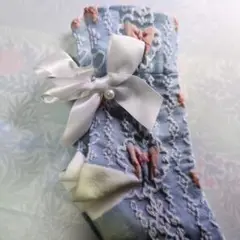 ❇️青木美沙子 コラボ 水色 ソックス 靴下