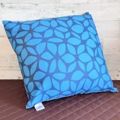 【中古】Yogibo Design Cushion トロピカル アクアブルー